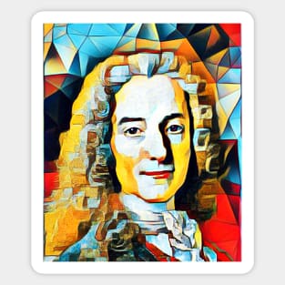 Voltaire Abstract Portrait | Voltaire Artwork 2 Sticker